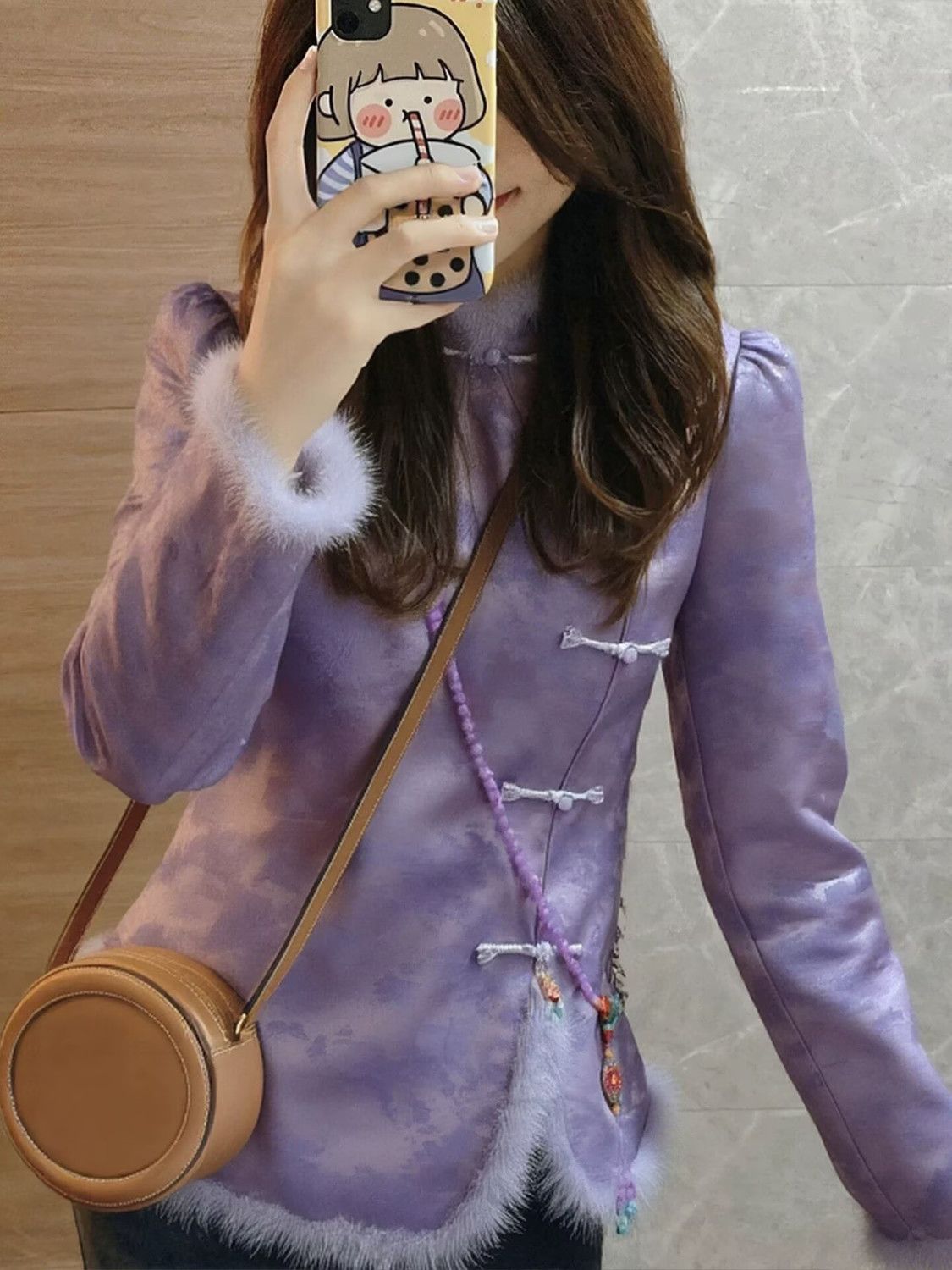 2026 Winter New Chinese Purple - Table Number Gold recension och pris