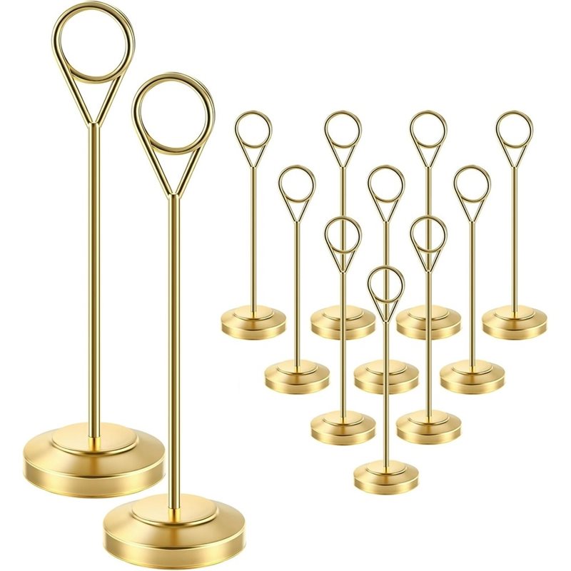 Table Number Gold - LLCS-12Pcs Gold Table Number Holders -