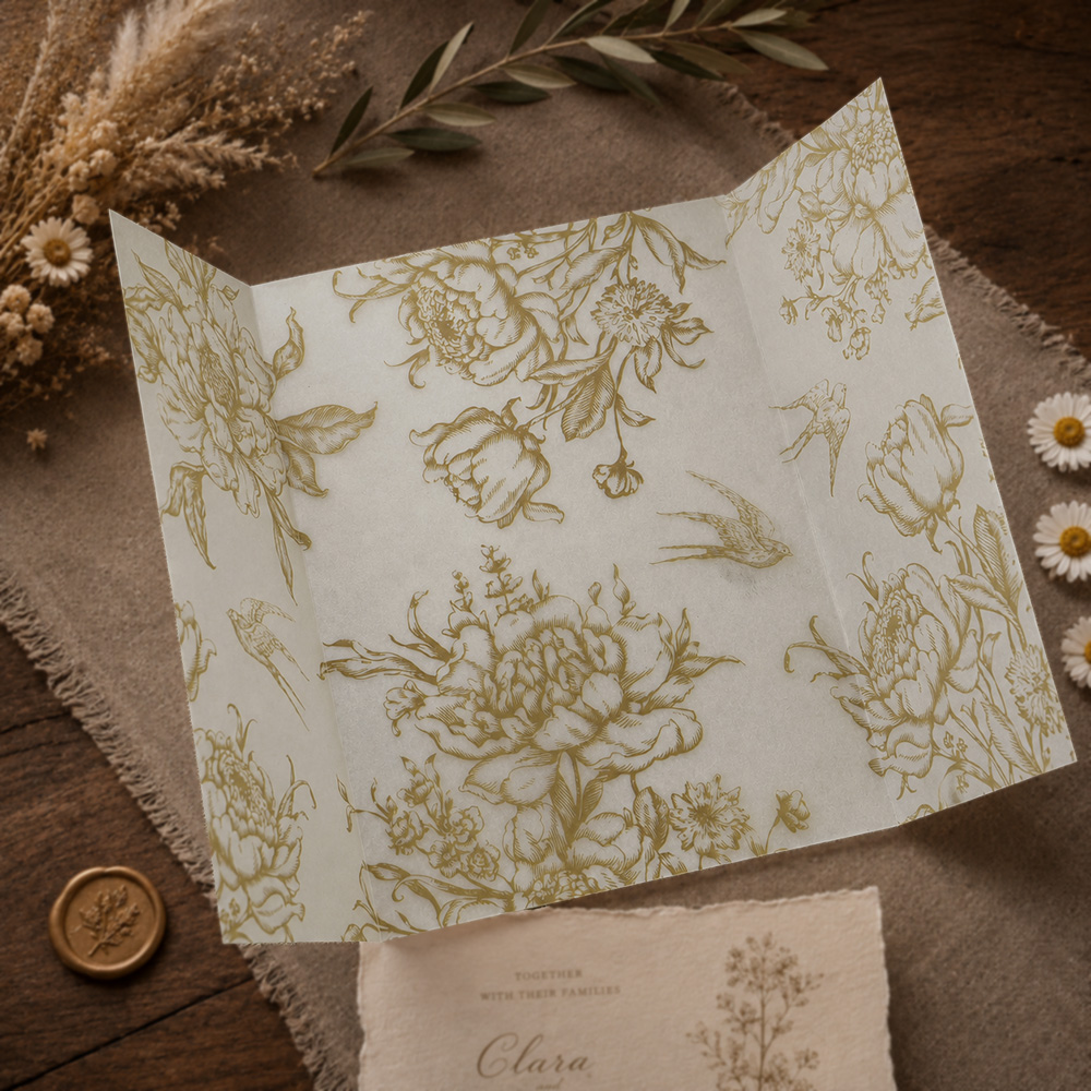 20/50pcs Vellum Wrap with Mono - Wedding Envelopes recension och pris