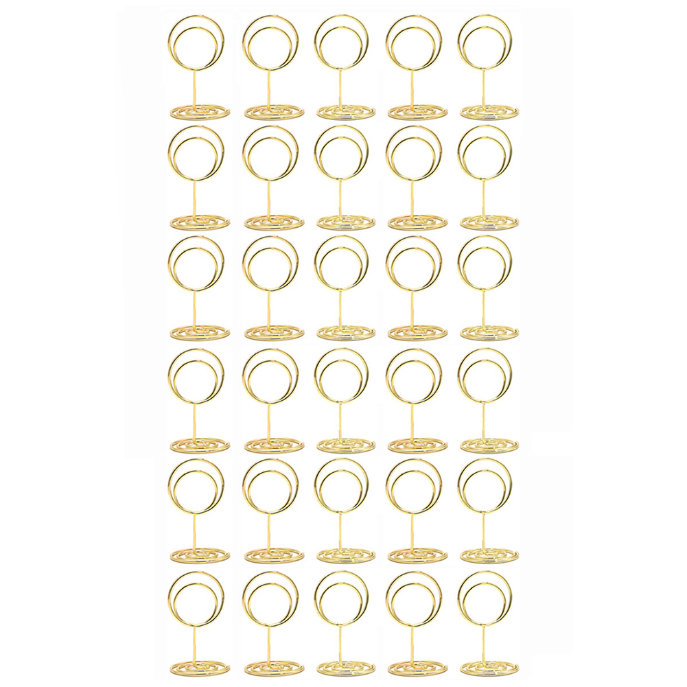 30 Pack Round Table Card Holde - Table Number Gold recension och pris
