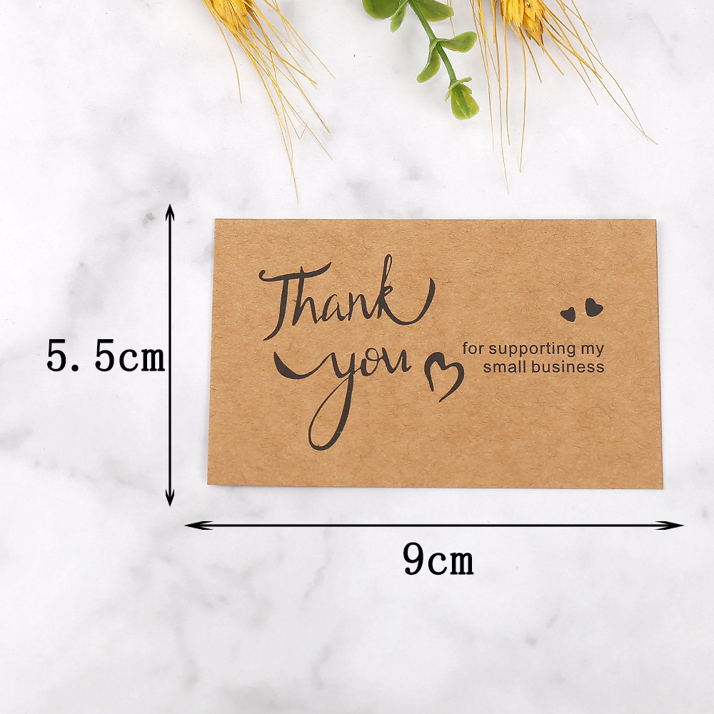 50pcs Thank You Cards Kraft Pa - Wedding Decor Supply Store recension och pris