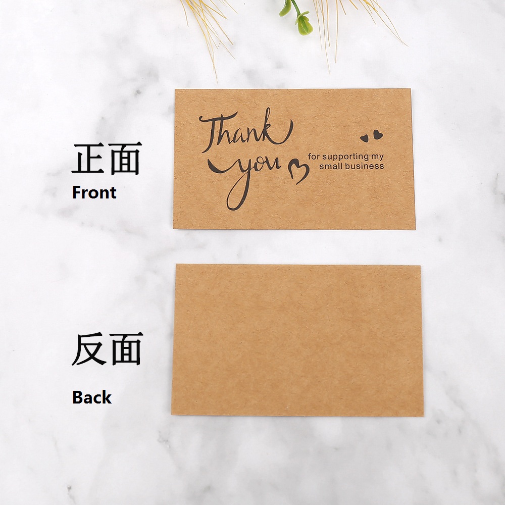 50pcs Thank You Cards Kraft Pa - Wedding Decor Supply Store recension och pris