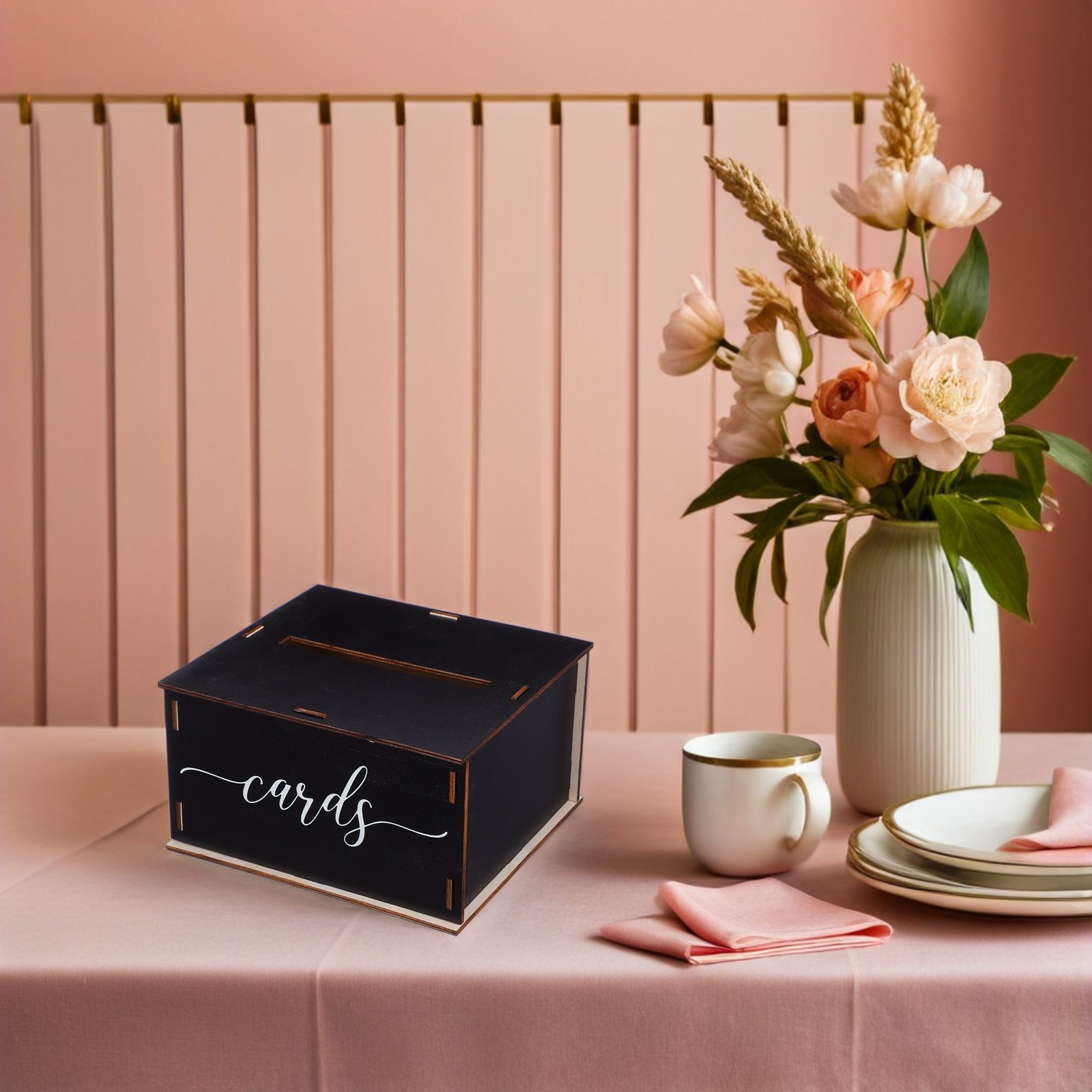 Wooden Wedding Card Box Rustic - Wedding Card Box recension och pris