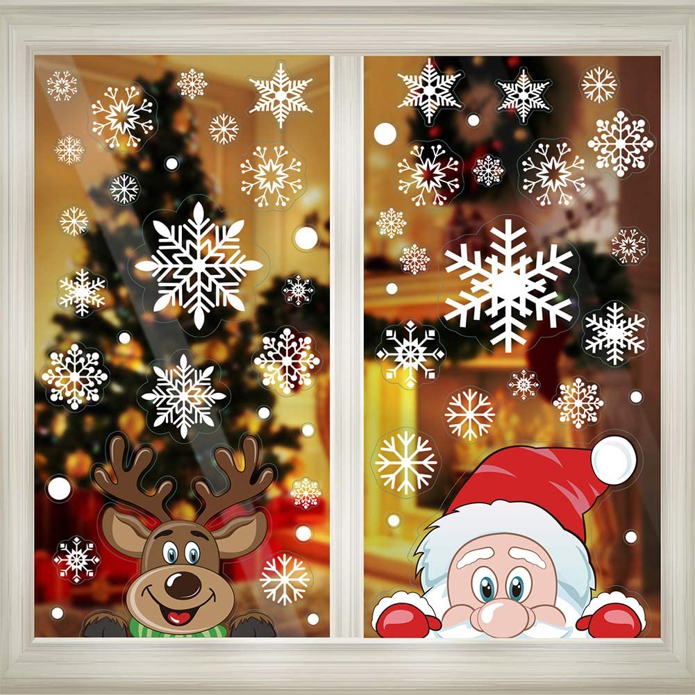 Christmas Window Clings Sticke - Wedding Decor Supply Store recension och pris