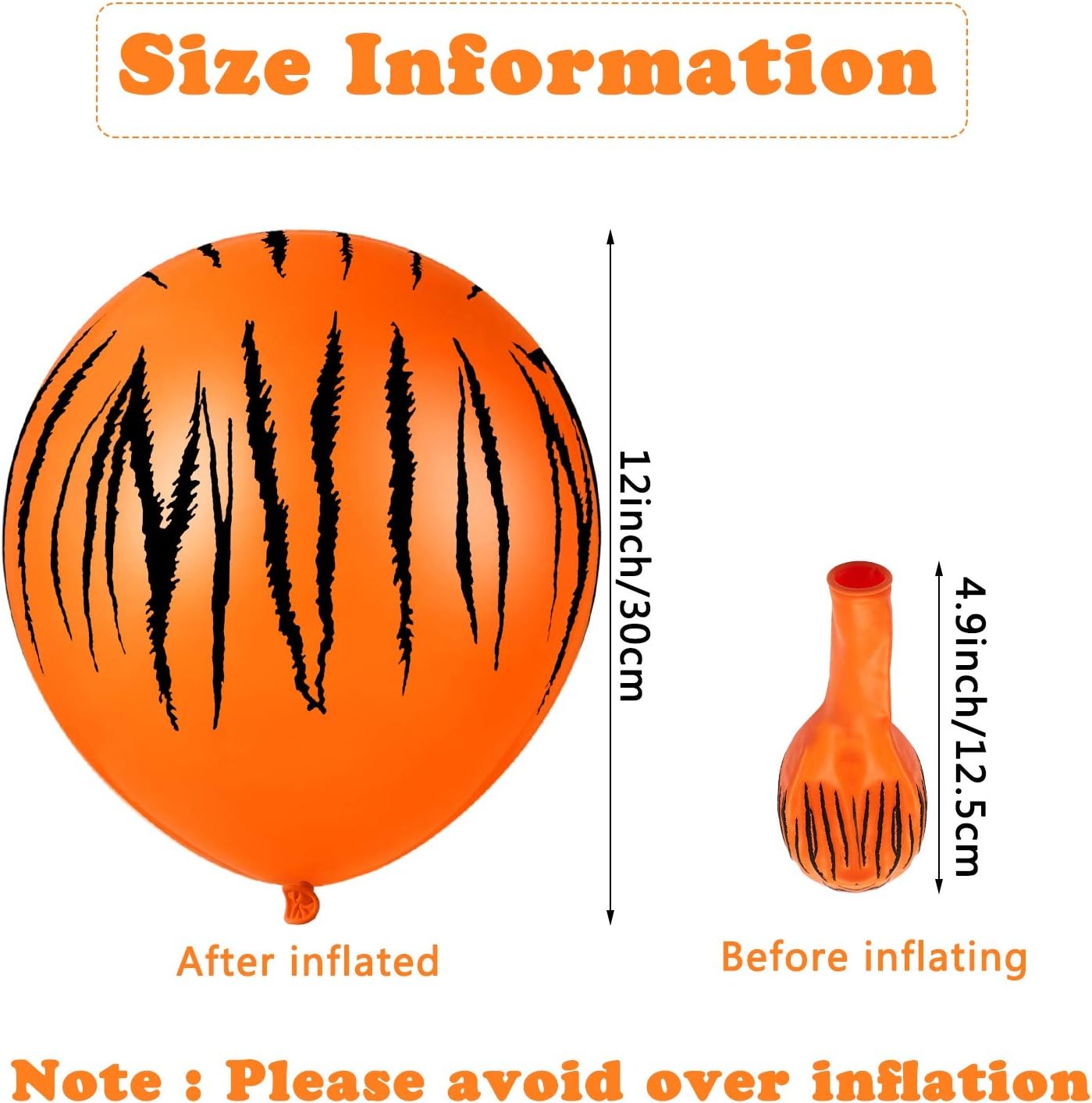 20/40Pcs  Tiger Balloons Tiger - Wedding Zoo recension och pris